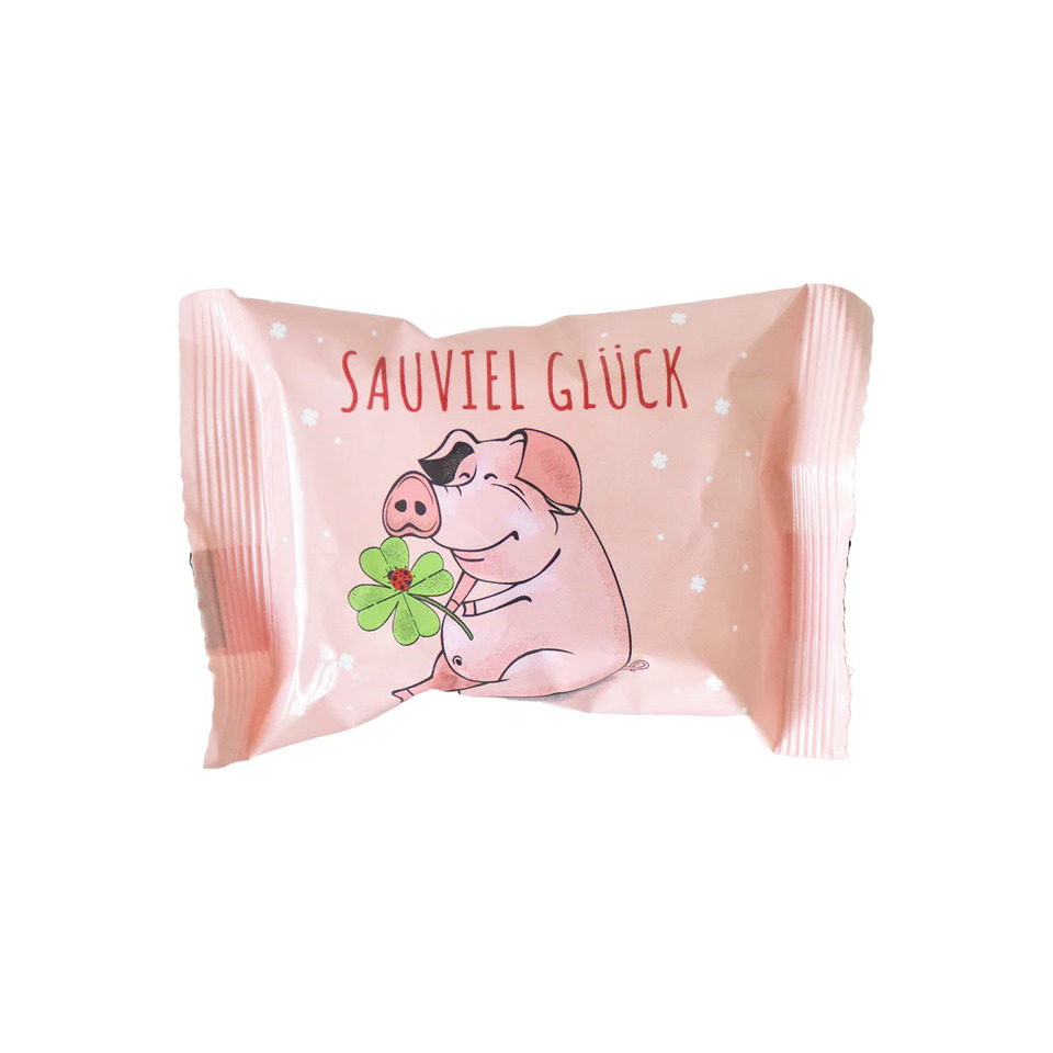 Glückskeks sauviel Glück WUNDERLE 53321 Kissen, Dekoration für Zuhause, Kissen, Dekoration für Zuhause, Kopfkissen