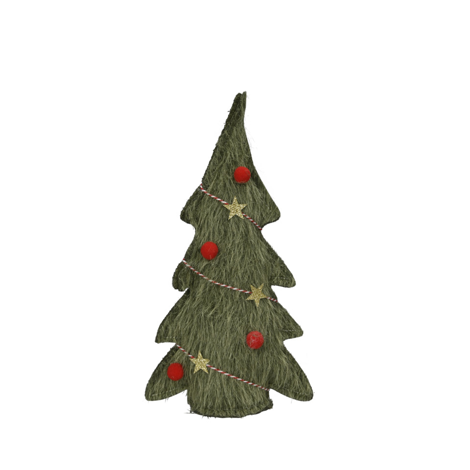 Weihnachtsbaum, Künstlicher Baum, Grün, Zierkette, Sterne