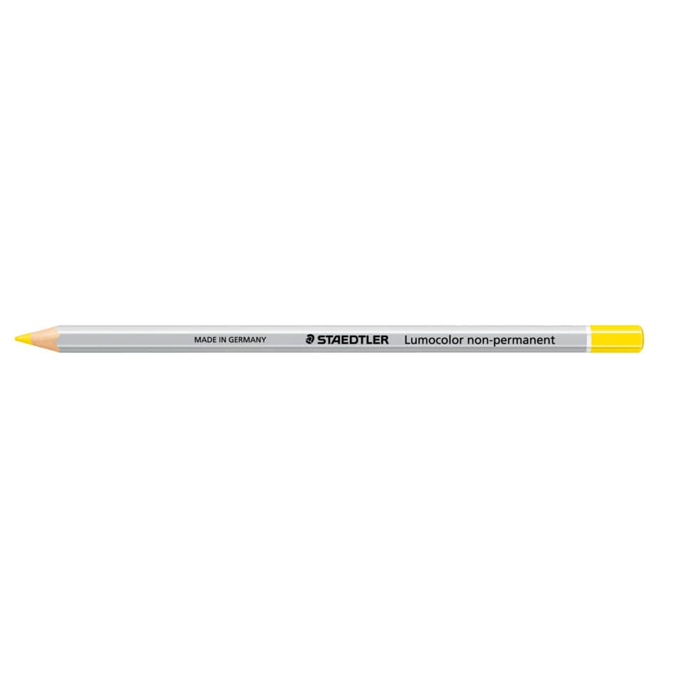 Bleistift, Kunstbedarf, Gelb, Grauer Griff, Lumocolor