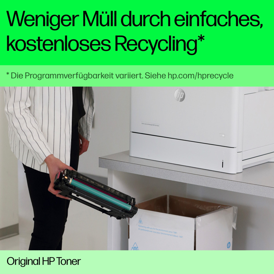 drucker, tonerpatrone, HP, toner, büroausstattung