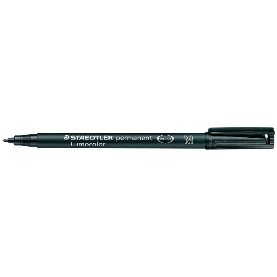 Permanent-Marker, Lumincolor, Staedtler, M Marker, Dry-Safe, Marker, Permanenter Marker, Feiner Spitzen, LumoColor, M Größe