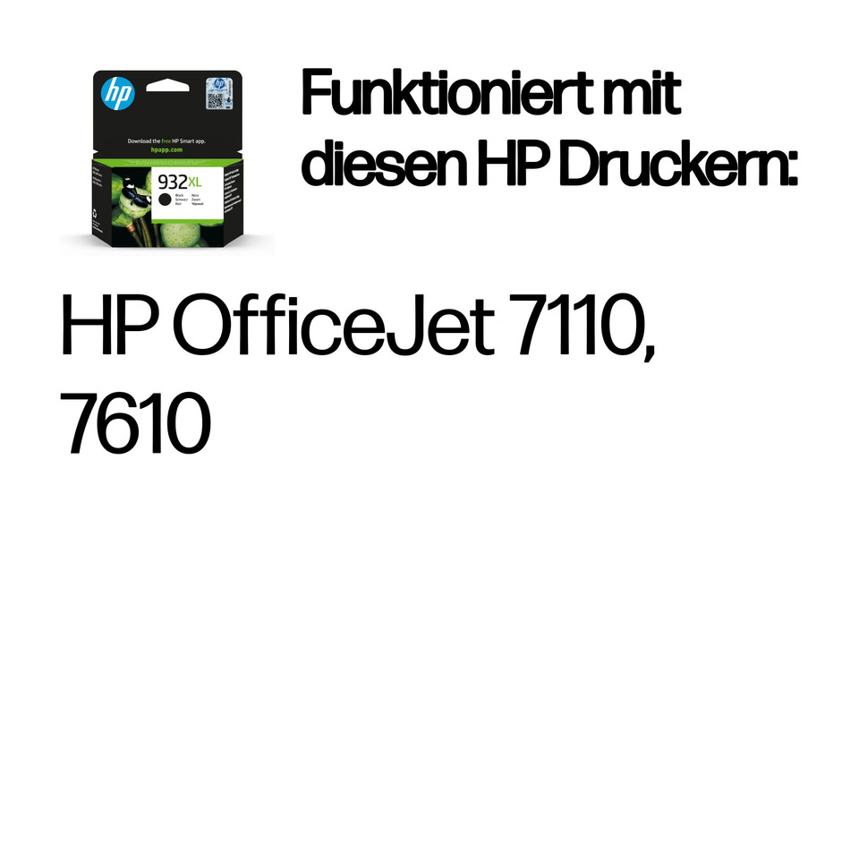 Tintenpatrone, HP Drucker, OfficeJet 7110, 7610, XL