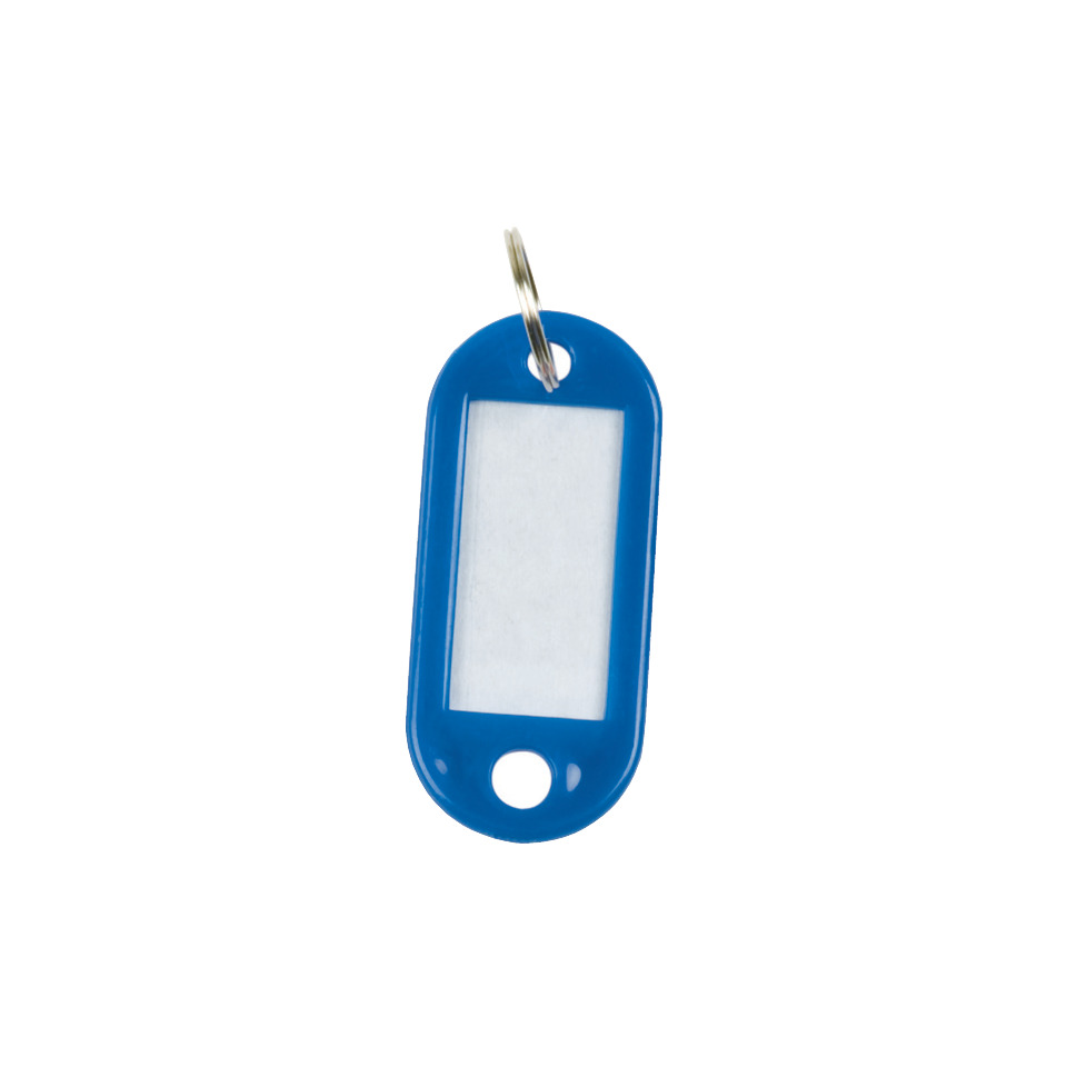 Keychain, ID-Tag, Blau, Kunststoff, Rechteckig