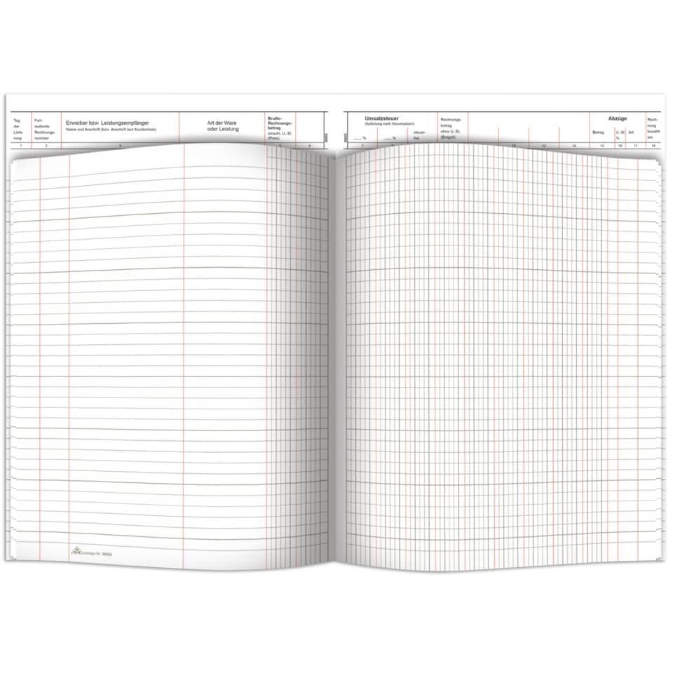 Notizbuch, Gitterlinien, Leeres Papierjahrbuch, Kladde, Moleskine-ähnlich