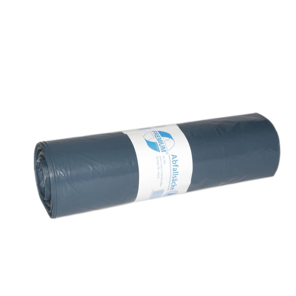 Abfallsacke, Rollenabfallsäcke, Polyethylen, Dunkelblau, Müllsack