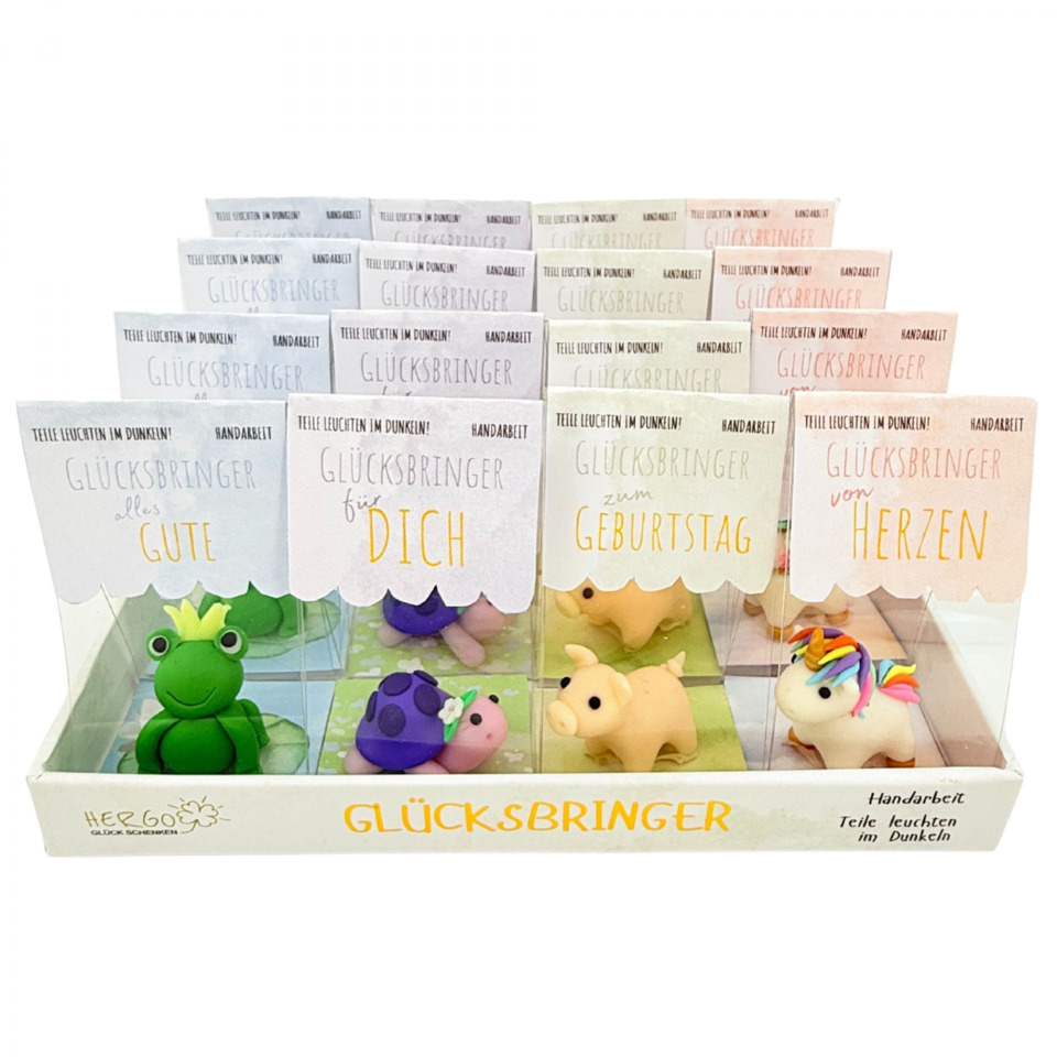 Glücksbringer, Figur, Miniatur, Trockenblume, Unikat