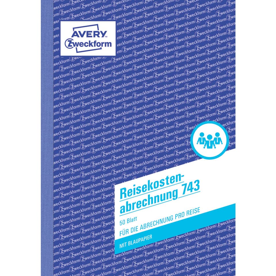 Reisekosten, Abrechnung, 50 Blatt, Für die Abrechnung, Mit Blaupapier