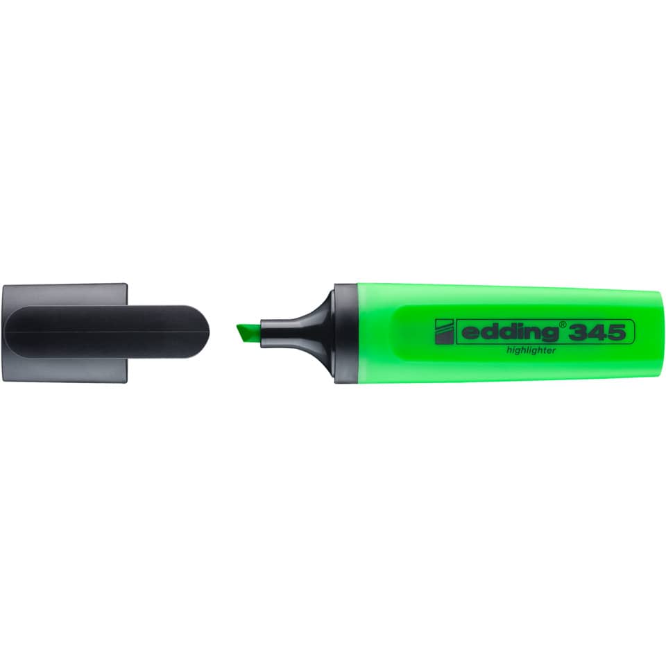Highlighter, Grün, Marker, Textmarker, edding 345