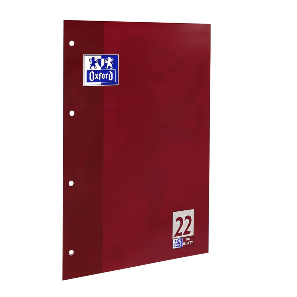 Ordner, Folie, Ringbuch, Dreiring, Rot