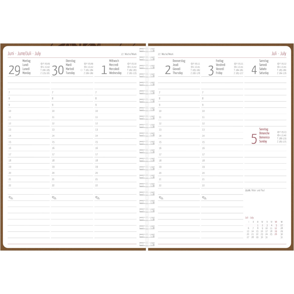 Kalender, Wochenspruch?, notizkalender, ringordner, braune abdeckung