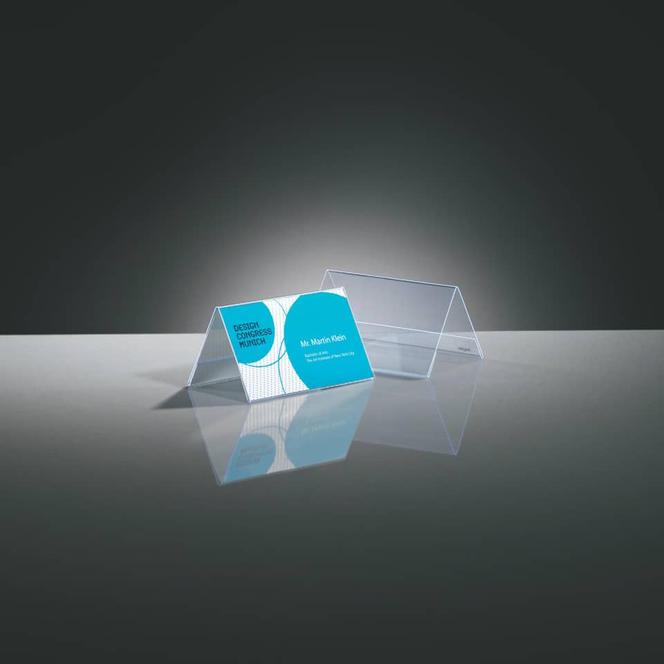 Visitenkartenhalter, Kartenhalter, Acryl, Transparenter Stand, Foto-Display