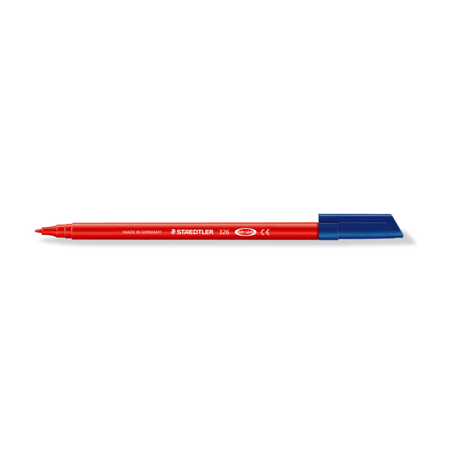 Marker, Permanent Marker, Red Marker, Chisel Tip, Staedtler 326