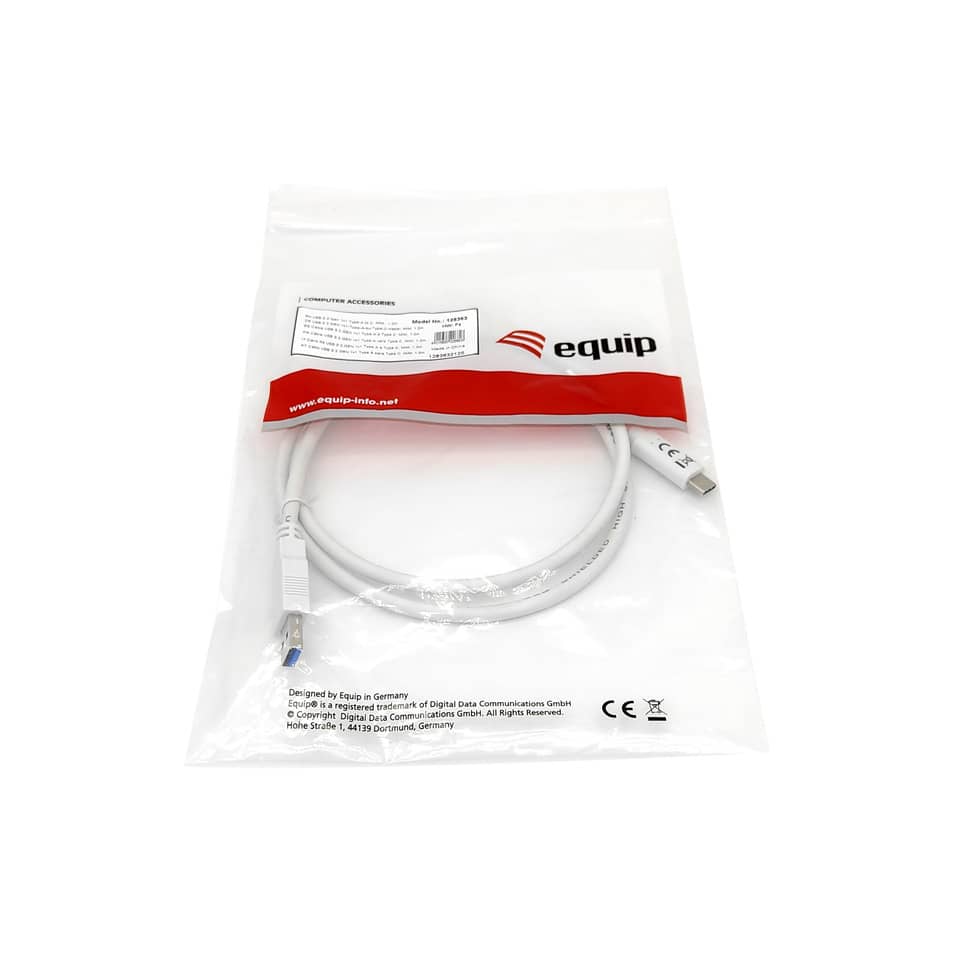 USB-C Kabel, Kabel, Weißes Kabel, Equip Zubehör, Verpackung