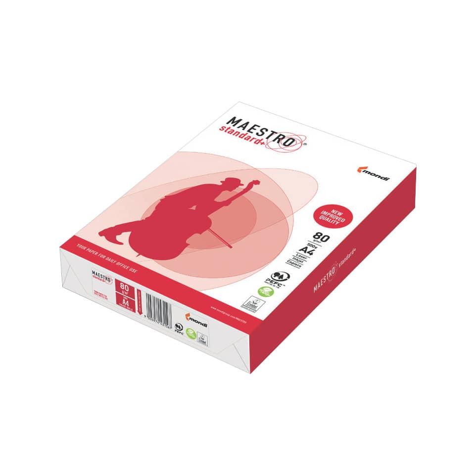 Kopierpapier, DIN A4, 80 g/m², Standardqualität, Papierbox