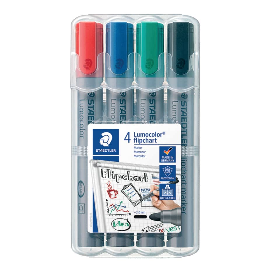 4er pack, Lumocolor, Textmarker, Marker, Tafelfarbe