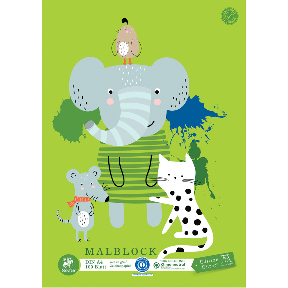 elefant, katze, maus, hund?, vogel?, grüner hintergrund, illustration, niedliche tiere, tier illustration