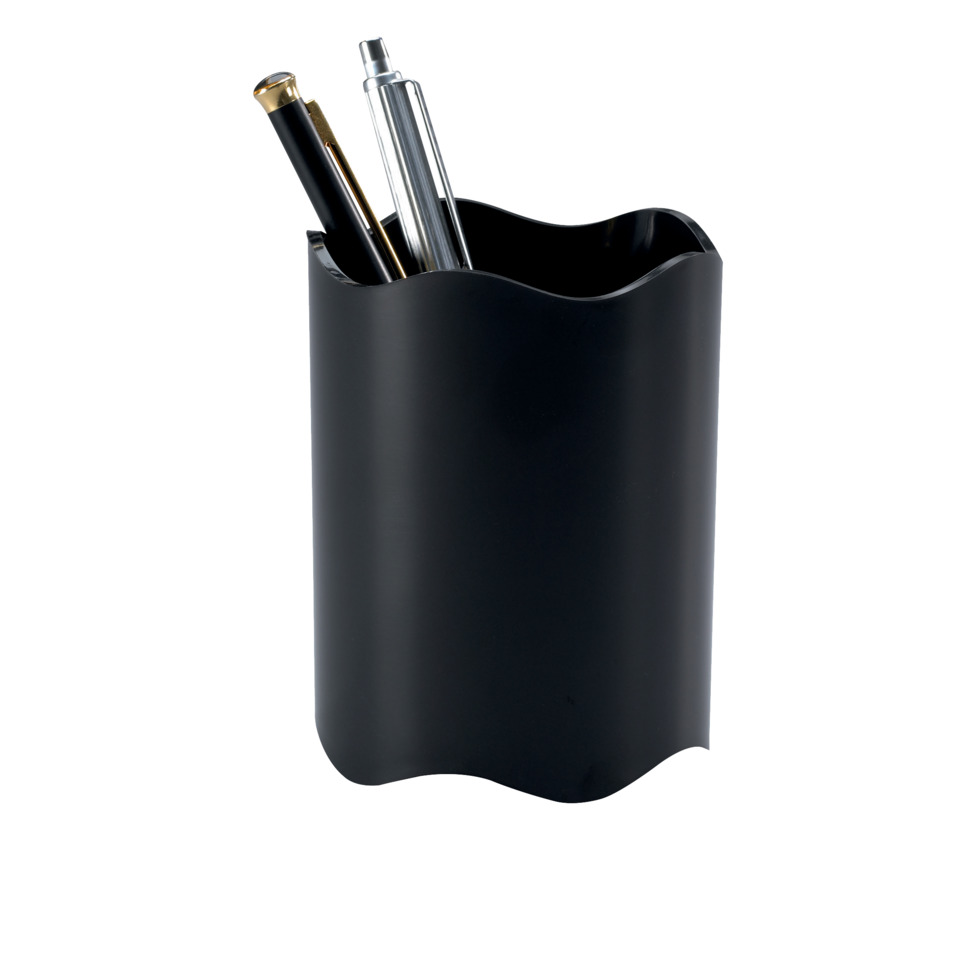 Schreibtisch-Organizer, Stiftehalter, Kellerform, Schwarz, Material: Metall/Plastic, Schreibtischorganizer, Stifthalter, Penhalter, Kunststoff, Schwarz