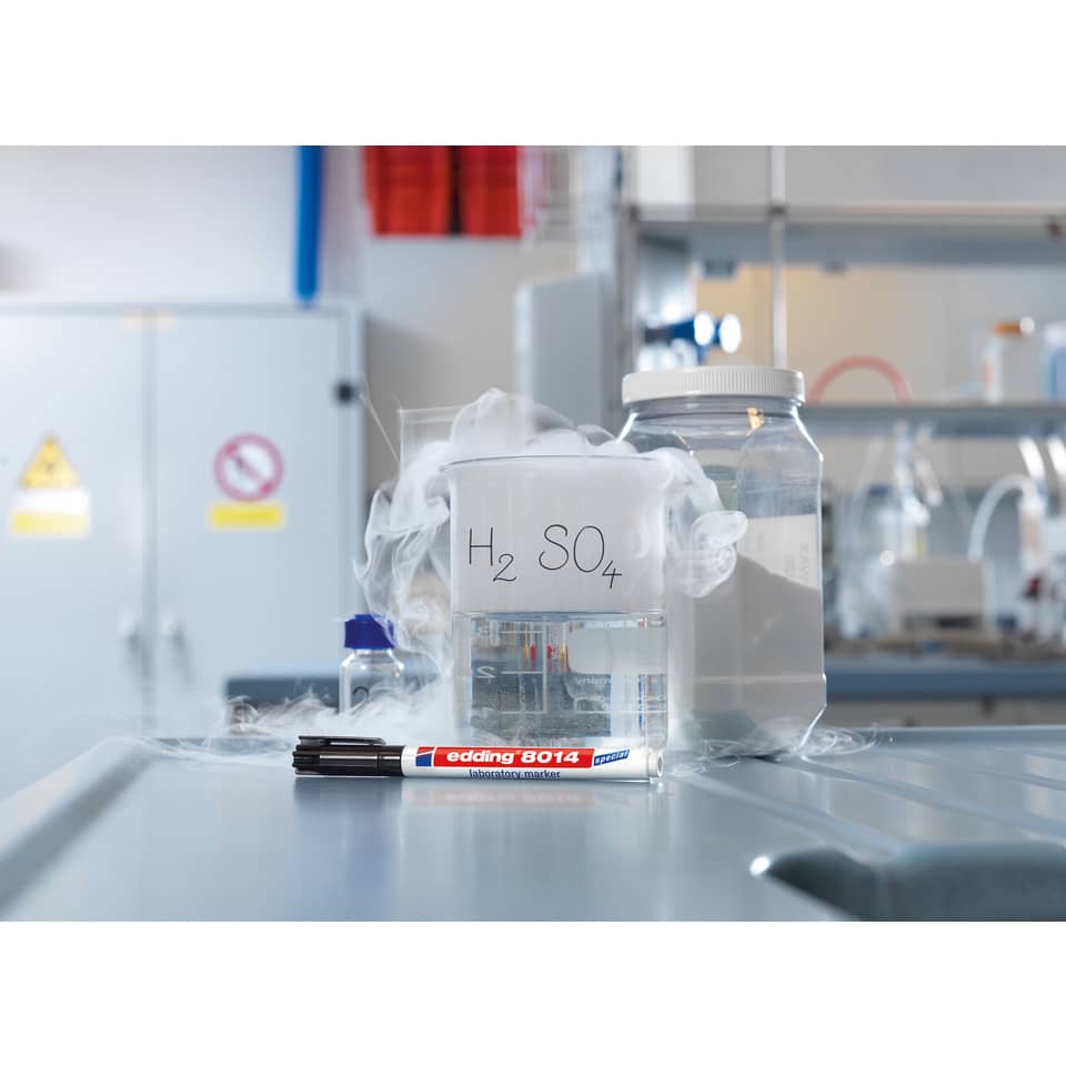 chemie, Laborschlauch, H2SO4, Schwefelsäure, Markerstift