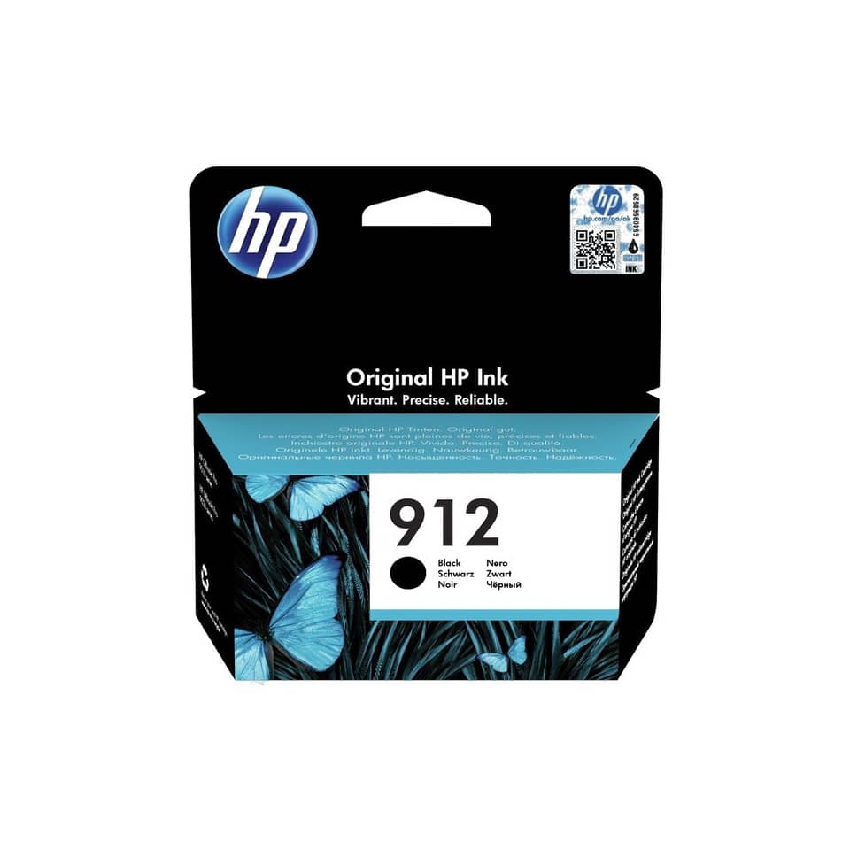 HP Tintenpatrone, Originaltinte, Schwarz, 912, Patrone