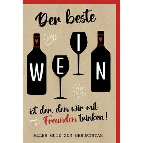 Geburtstagskarte Braun+ Company 5006-23148