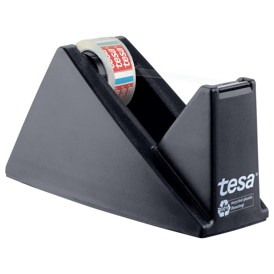 Klebebandspender, Abroller, Tape Dispenser, Kunststoff, schwarz