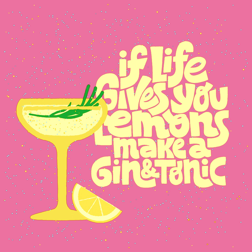 Motivserviette Gin und Tonic, 25 x 25 cm, 3-lagig, 20 Stück PAPER+DESIGN 206119