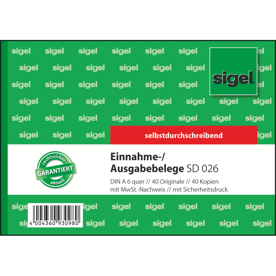 selbstkunder, selbstk, Einnahme-/Ausgabebelege, DIN A6, Barcodescanner