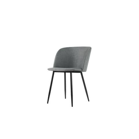 Sessel Must, 2 Stück, grau/schwarz PAPERFLOW FTMUSTX2.01.02