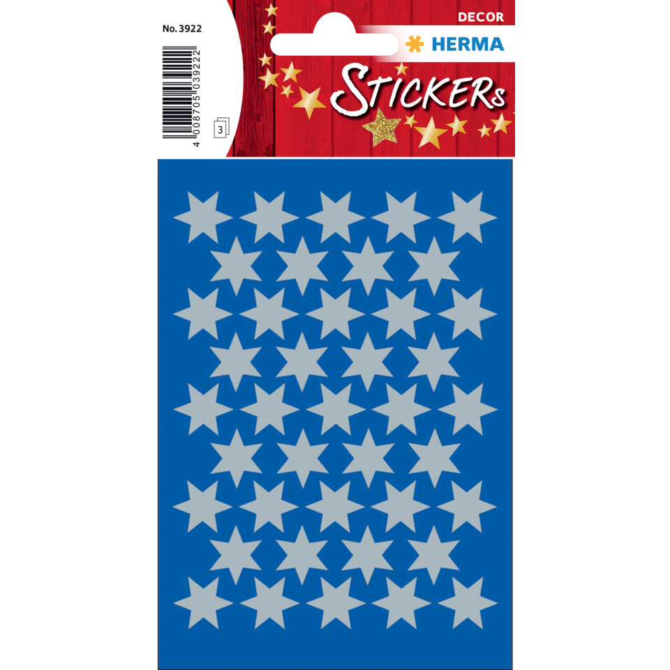 Sterne, Stickerbogen, Dekor, Hintergrund blau, Stoffaufkleber