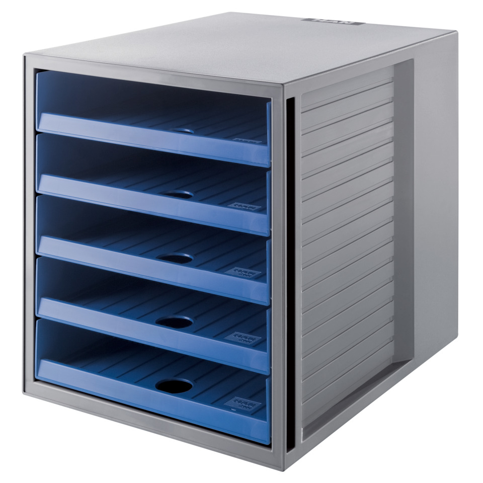 drawer, cabinet, storage, blue trays, metal