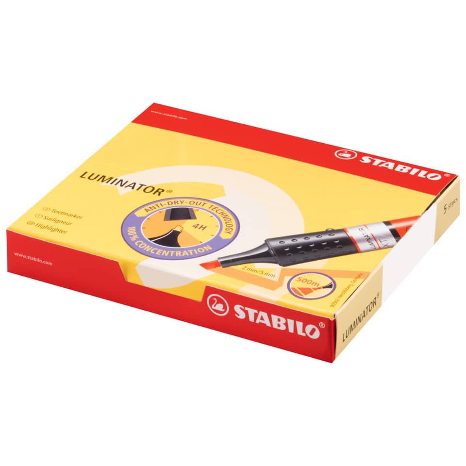 Lampenstift, Härte-Gel, Kunststoffgriff, Gelb-schwarz, Luminator
