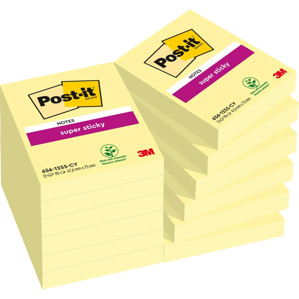 Post-it Notizen, Haftnotizen, Notizblöcke, Papier, Gelb