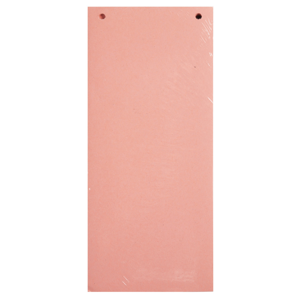 Trennstreifen, 2-fach gelocht, 180g/m², 105x240mm, 100 Stück, rosa EXACOMPTA 13335B