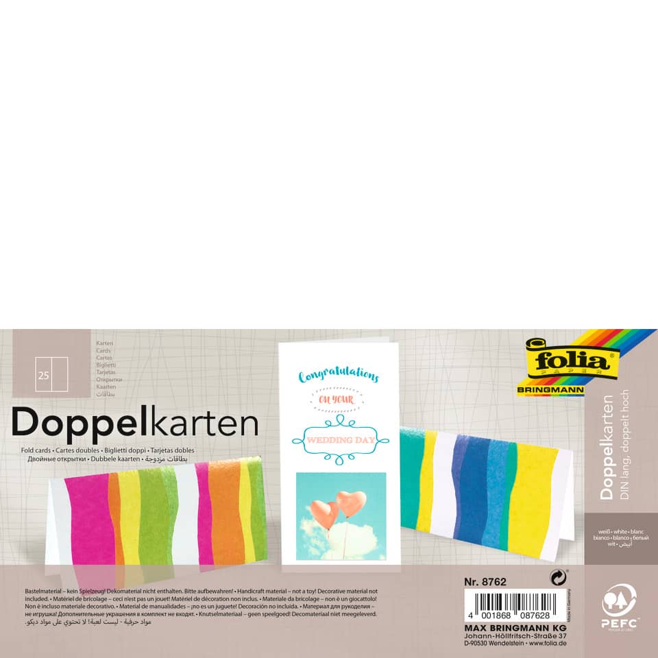 Doppelkarten, Kartenfalz, gestreifte farben, Geschenkidee?, Bringingmann Folia?