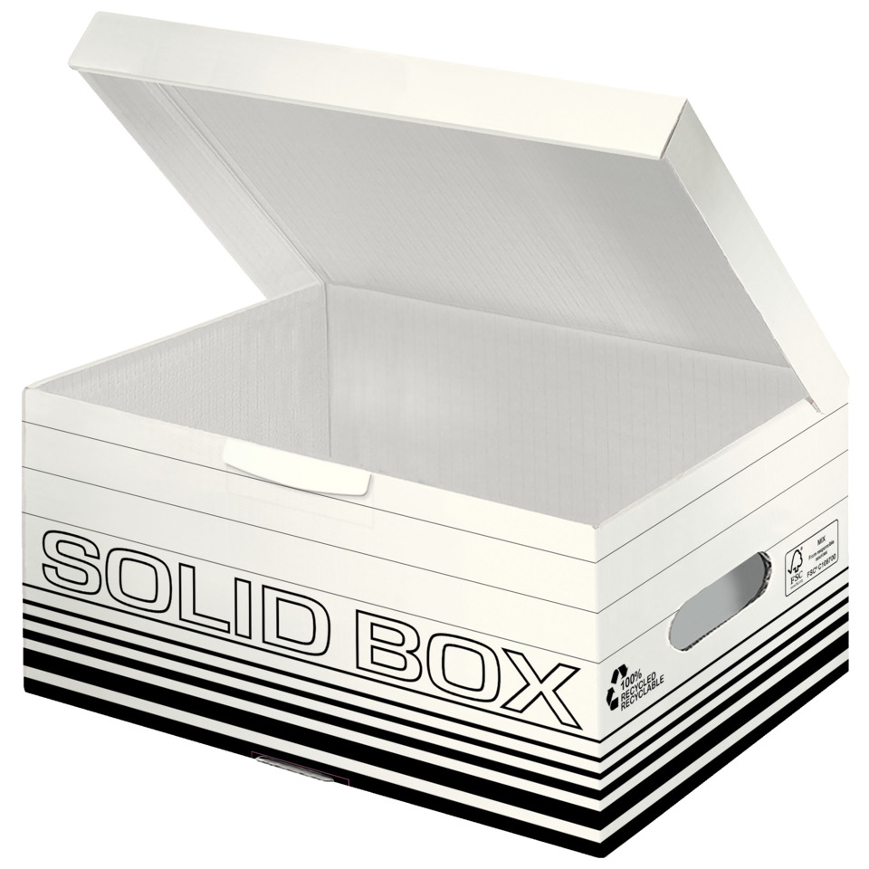 Kartonbox, Aufbewahrungsbox, Solid Box, weiße Box, Kistenbox, Schachtel, Kiste, Solid Box, weiß, karton