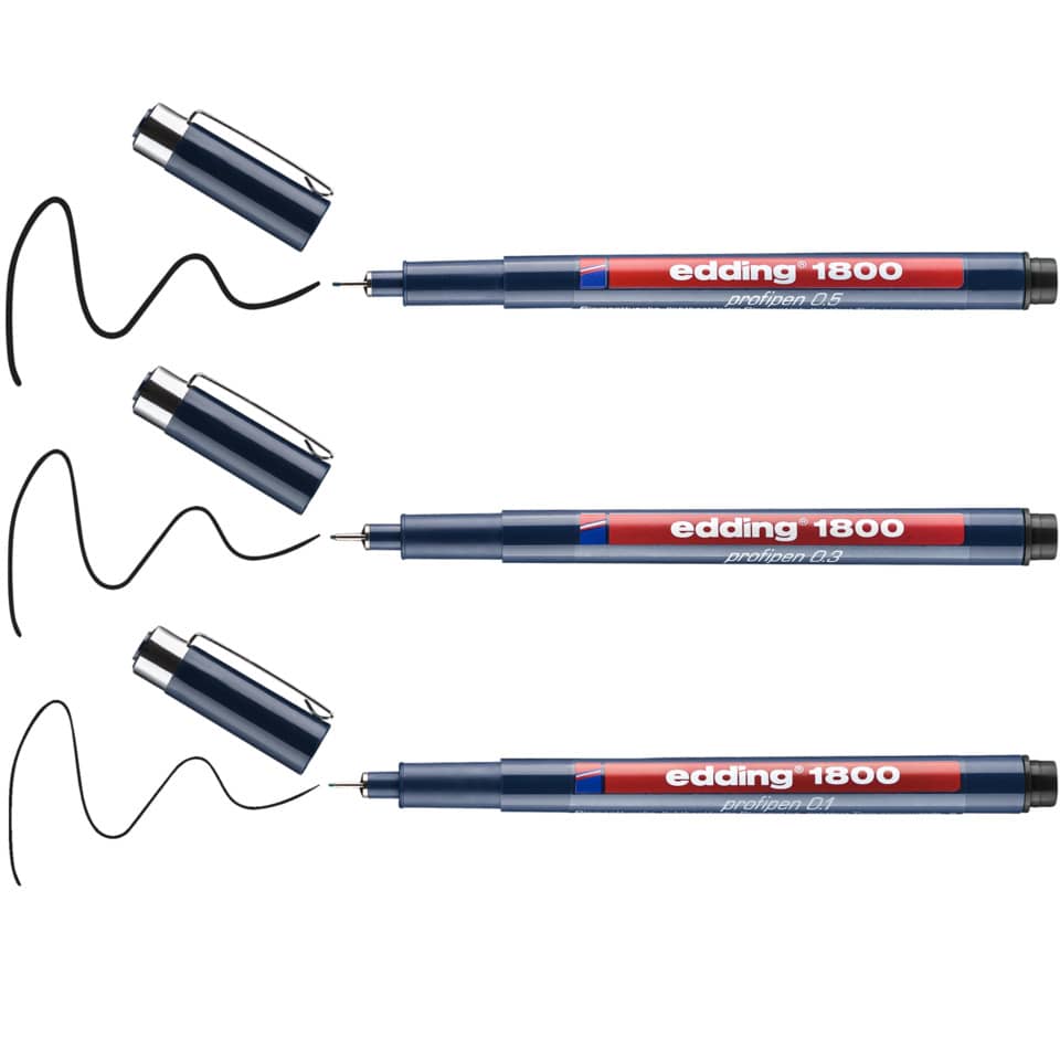 Calligraphie-Stift, Marker, Doppelspitze, blauer Stift, edging 1800