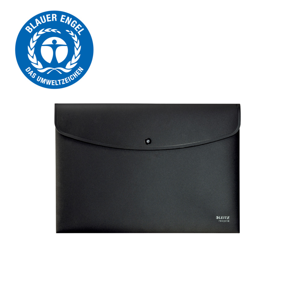 briefcase, portfolio, black, clutch, Leitz recycle