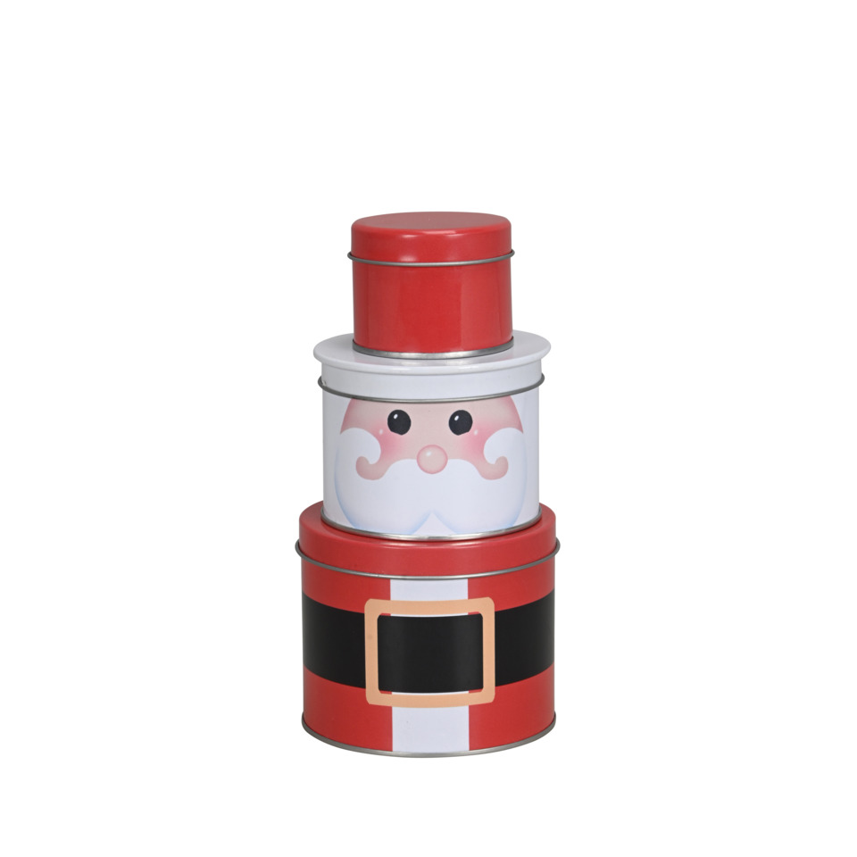 Weihnachtsfigur, Santa, Dose, Rot, Weihnachtlich