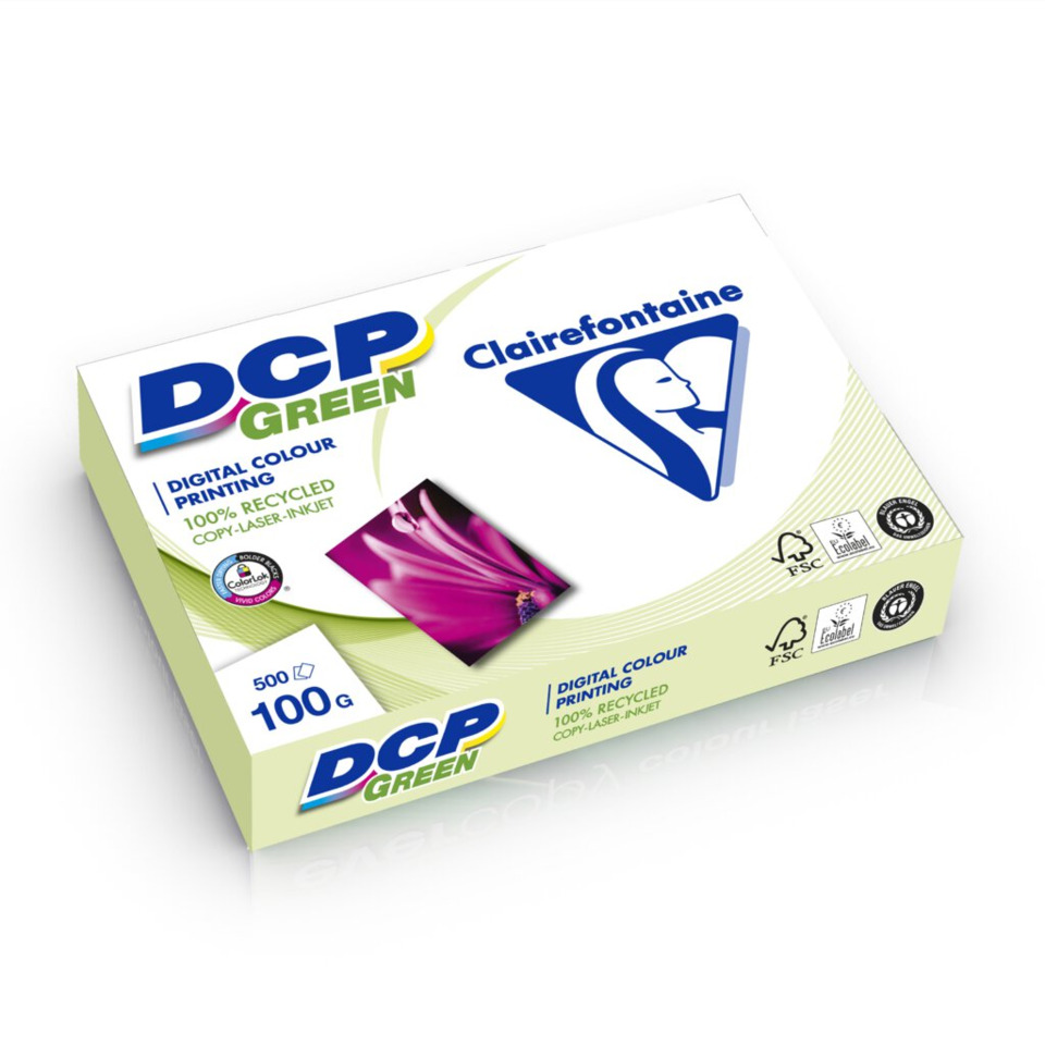 DCP Green, Digitaler Farbdruck, Druckerpapier, Recycelt, 100 g/m²