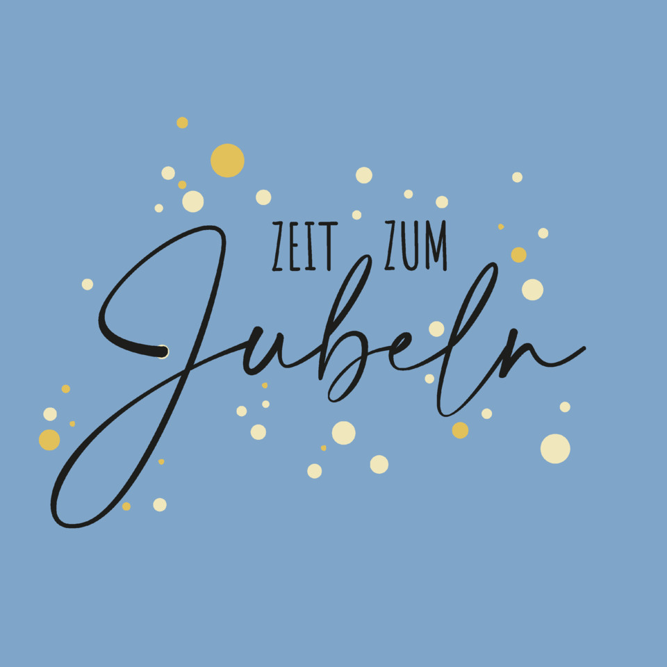jaublein, schriftzug, karte, glitzer, dots