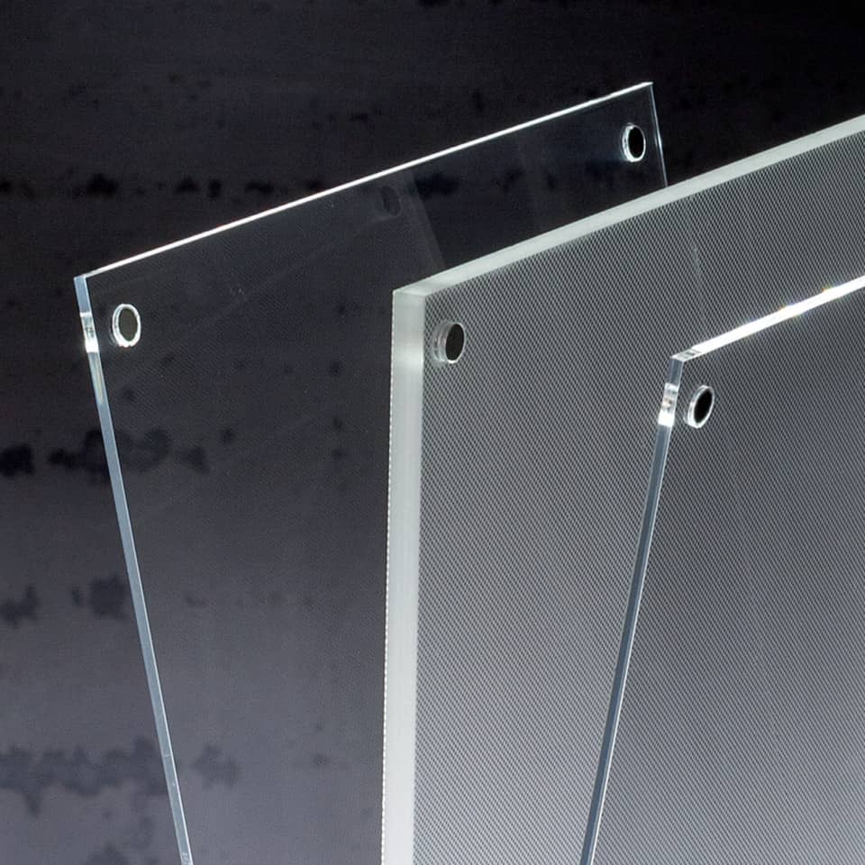 Acrylglas, Glasplatte, Hohlraumhalter, Transparente Scheibe, Hakenloch-Panel