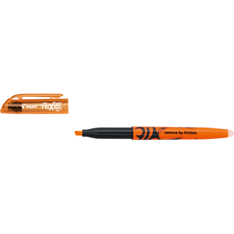 Marker, Permanent marker, Orange color, Chisel tip, Retractable cap