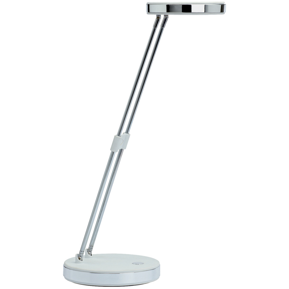 Schreibtischlampe, Standleuchte, Chrom, Metall, Klemmvorrichtung