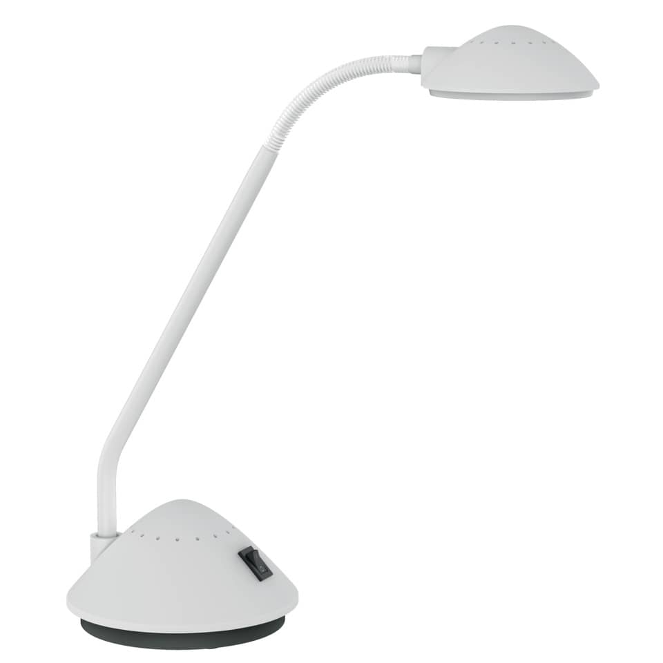Schreibtischleuchte, LED-Lampe, flexible Armleuchte, Dimmbar, weißer Stil