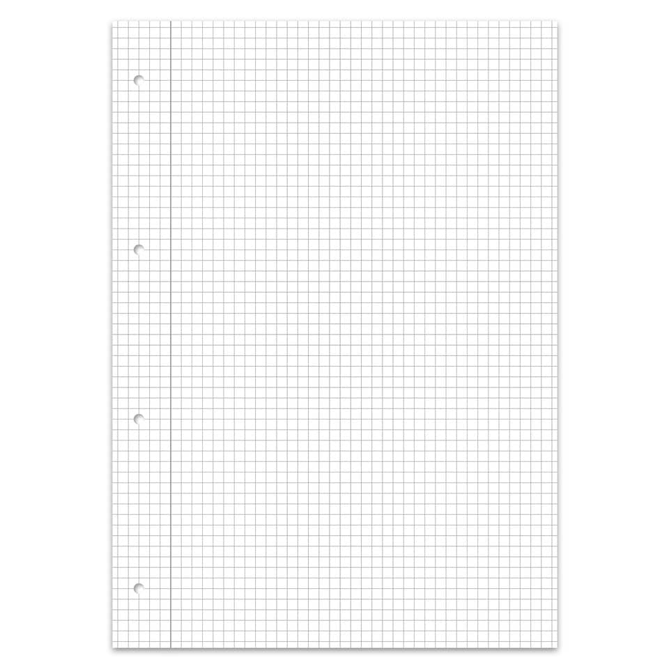 Graph Papier, Gitter, Notizblock, Rasterpapier, Lochung punched