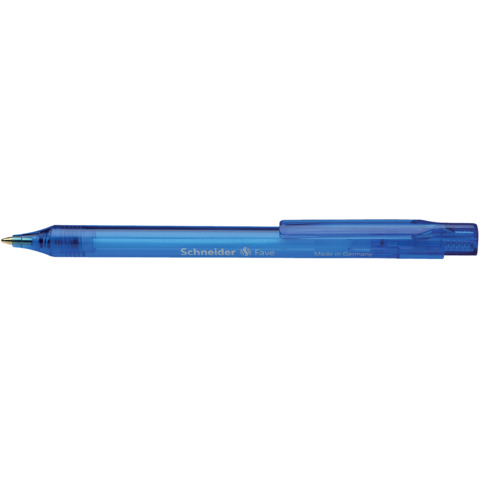 Kugelschreiber Fave, Druckmechanik, M, blau, Schaftfarbe: blau transparent SCHNEIDER 130403