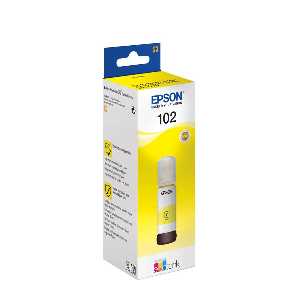 Tintenpatrone, EPSON 102, Gelb, Druckerpatrone, Tintenfarbe Gelb