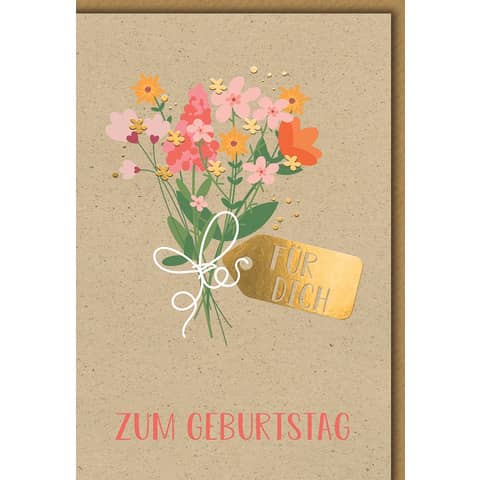 Geburtstagskarte Graspapier Bild  551240