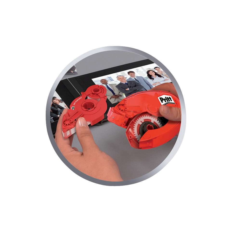 Klebebandabroller, Kreppbandspender, Klemmband, Roter Klettverschluss, Schneidwerkzeug