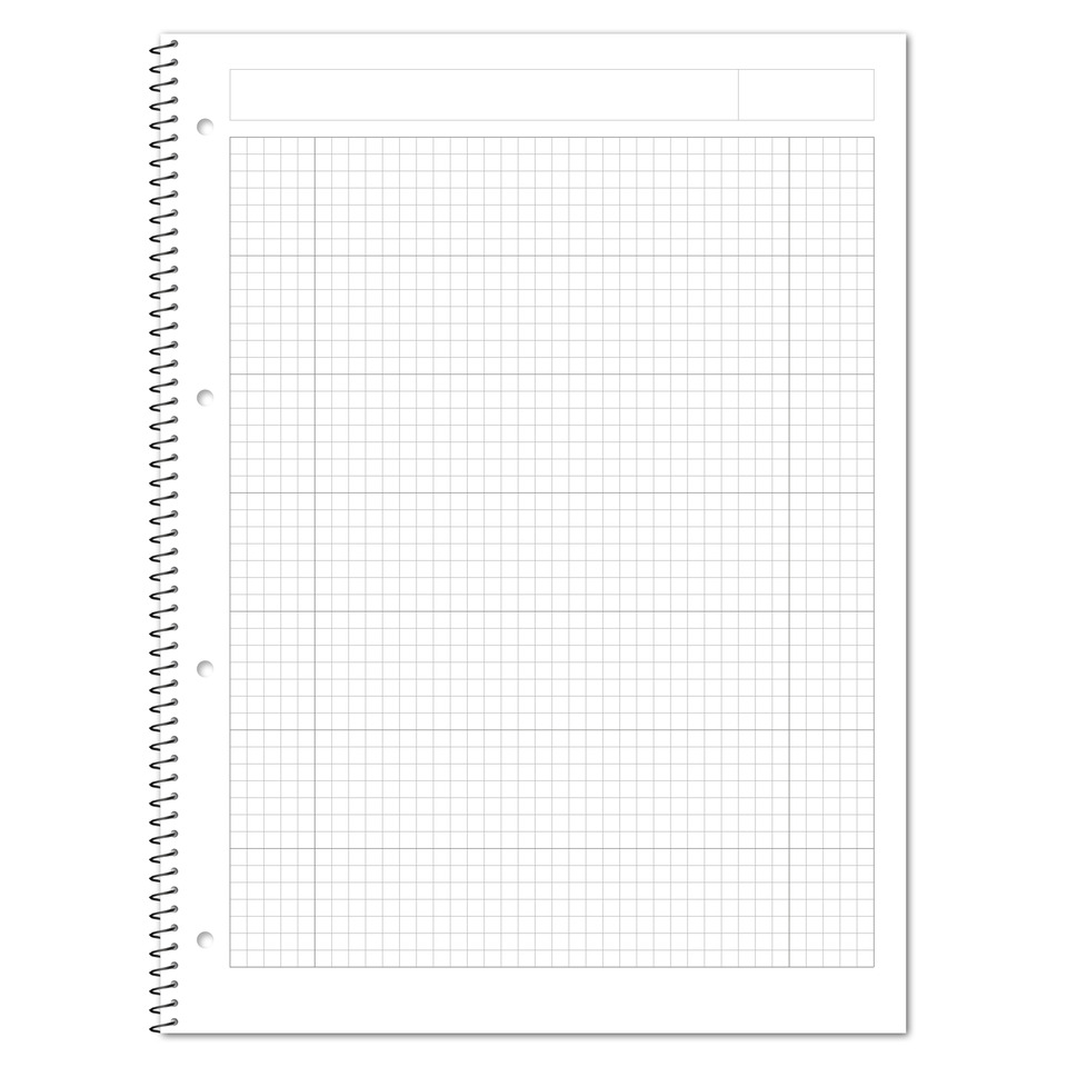 Notizbuch, Spiralbindung, Gitterpapier, Papierblock, Kladde